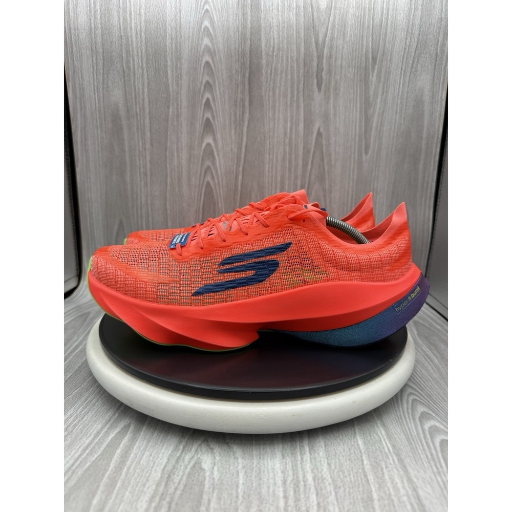 Skechers Aero Tempo Mens Size 13 Hyper Burst Pro Coral Blue Running Shoes 246091